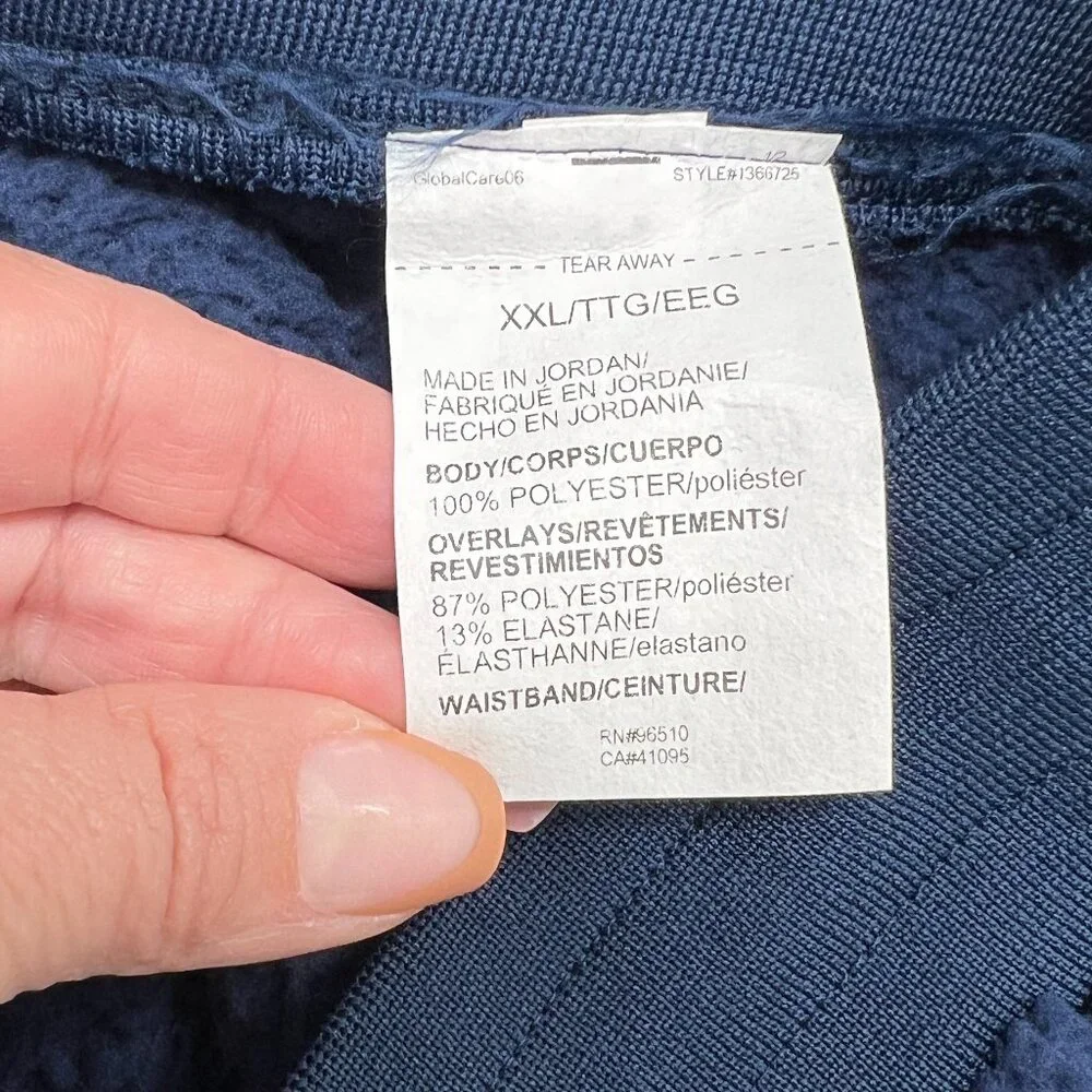 NWT Under Armour Navy Sherpa fleece winter sweatpants men's size XXL - Picture 12 of 12